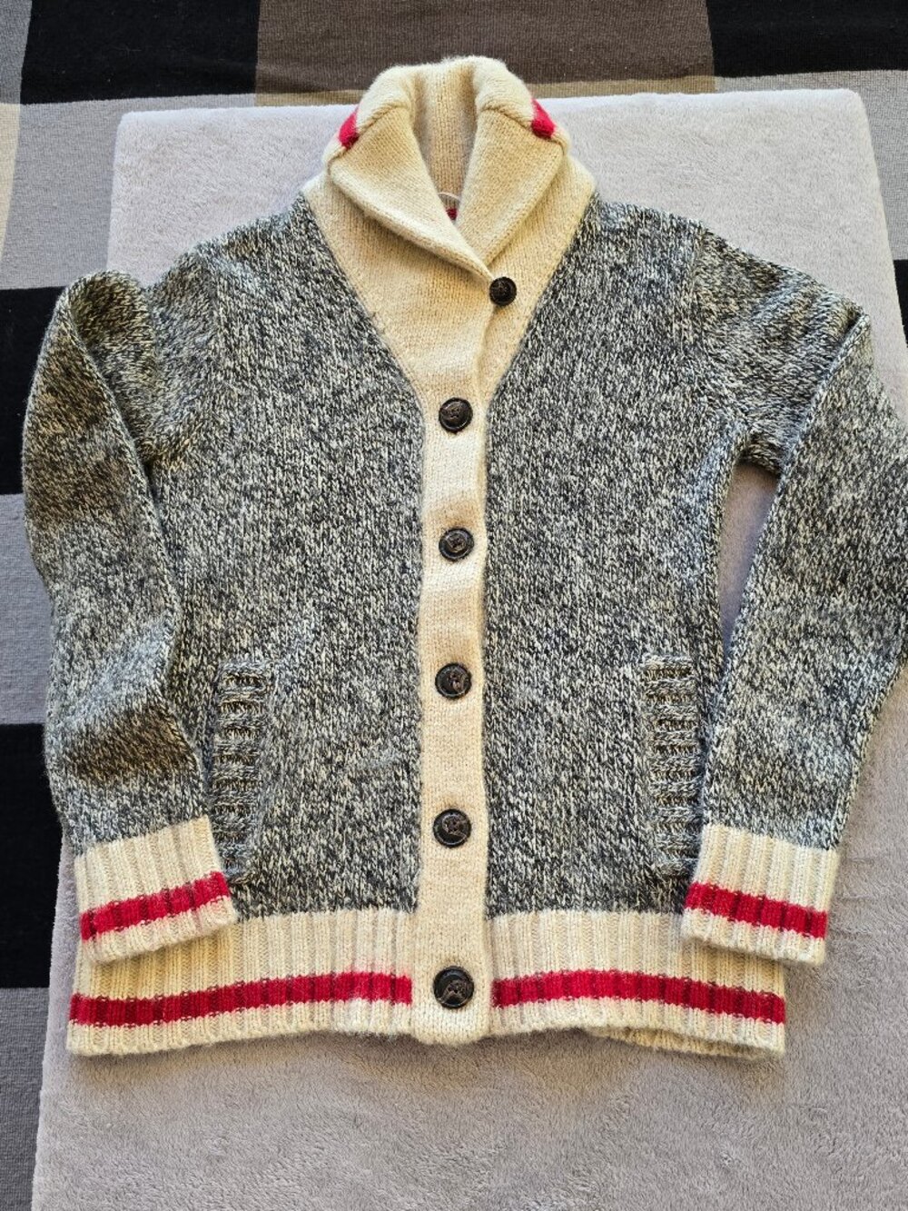 Roots Cabin Cardigan with collar medium womans